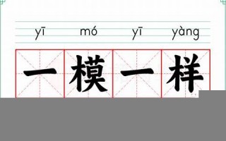 一模一样的意思,一模一样的近义词反义词,一模一样造句例句,一模一样出处及解释