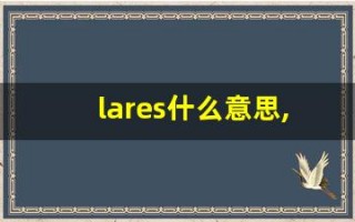 lares什么意思,lares中文翻译,lares用法及例句,lares怎么读