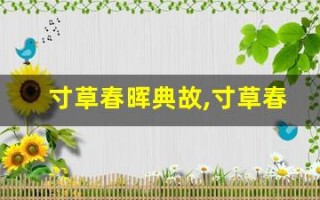 寸草春晖典故,寸草春晖故事,寸草春晖是什么意思