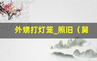 外甥打灯笼_照旧（舅）典故,外甥打灯笼_照旧（舅）故事,外甥打灯笼_照旧（舅）是什么意思