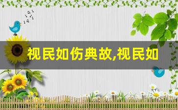 视民如伤典故,视民如伤故事,视民如伤是什么意思-第1张图片-我的生活随想