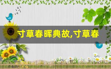 寸草春晖典故,寸草春晖故事,寸草春晖是什么意思-第1张图片-我的生活随想