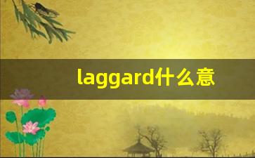 laggard什么意思,laggard中文翻译,laggard用法及例句,laggard怎么读-第1张图片-我的生活随想